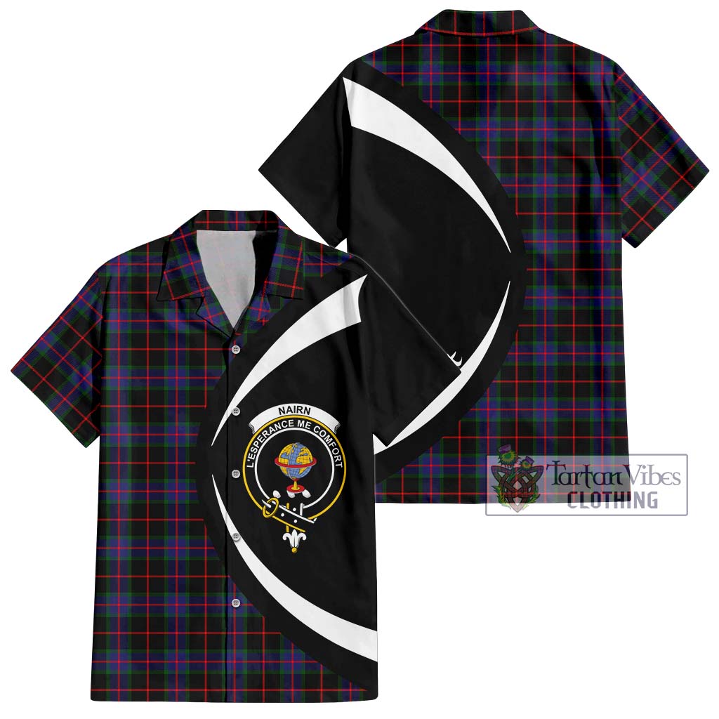 Nairn Tartan Hawaiian Shirt with Family Crest Circle Style Kid - Tartan Vibes Clothing
