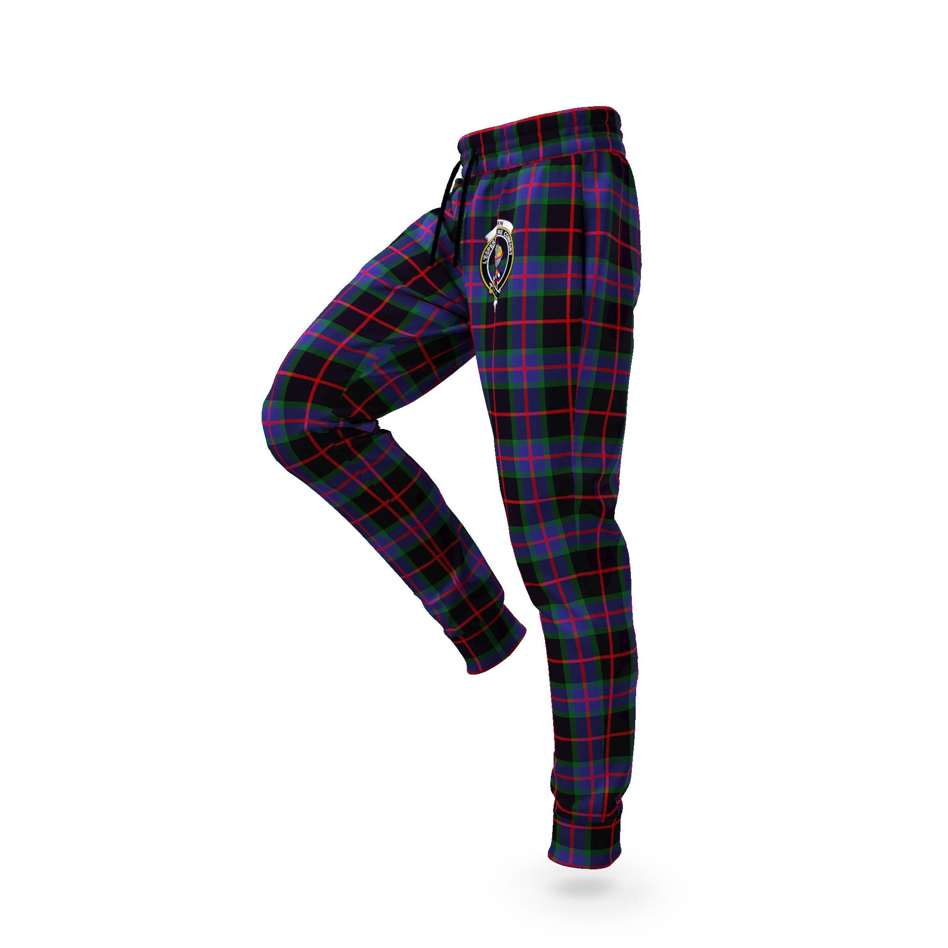 Nairn Tartan Joggers Pants with Family Crest S - Tartan Vibes Clothing