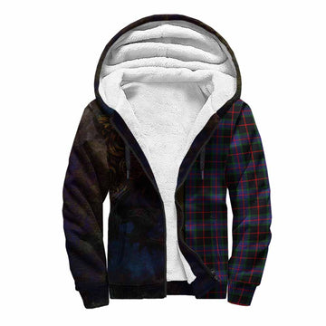 Nairn Tartan Family Crest Sherpa Hoodie Alba Gu Brath Be Brave Lion Ancient Style Unisex S - Tartan Vibes Clothing