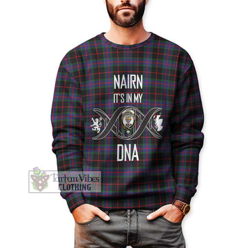 Nairn Tartan Sweatshirt with Family Crest DNA In Me Style Unisex - Tartan Vibes Clothing