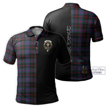 Nairn Tartan Polo Shirt with Family Crest and Half Of Me Style Kid - Tartan Vibes Clothing