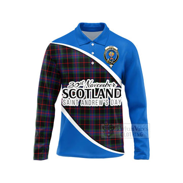 Nairn Family Crest Tartan Long Sleeve Polo Shirt Celebrate Saint Andrew's Day in Style Unisex - Tartan Vibes Clothing