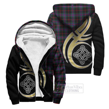 Nairn Tartan Sherpa Hoodie with Family Crest and Celtic Symbol Style Unisex S - Tartan Vibes Clothing