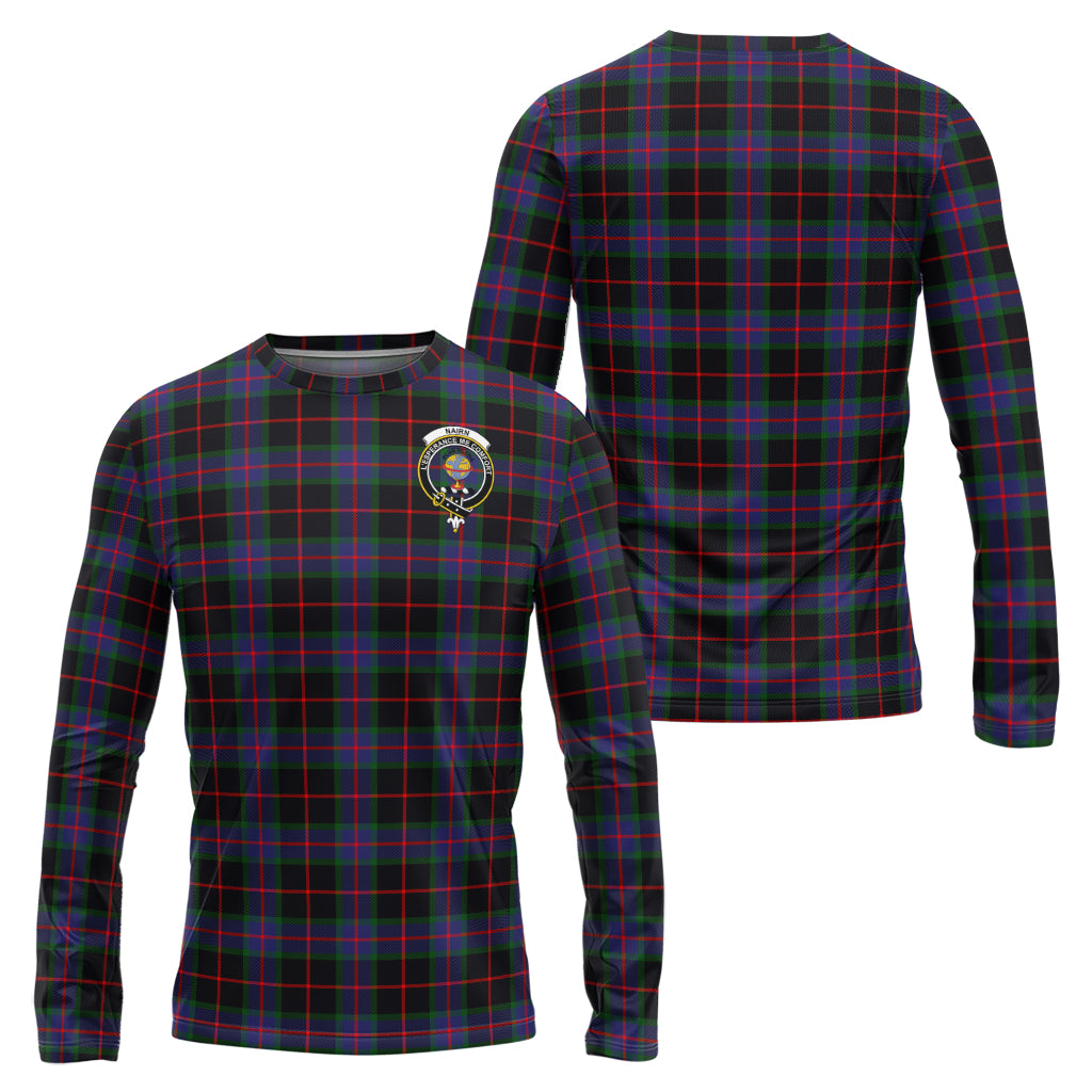 Nairn Tartan Long Sleeve T-Shirt with Family Crest Unisex - Tartan Vibes Clothing