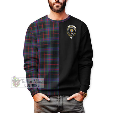 Nairn Tartan Sweatshirt with Family Crest and Half Of Me Style Unisex - Tartan Vibes Clothing