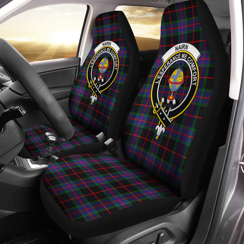 Nairn Tartan Car Seat Cover with Family Crest One Size - Tartan Vibes Clothing