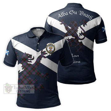 Nairn Tartan Lion Rampant Polo Shirt Proudly Display Your Heritage with Alba Gu Brath and Clan Name Kid - Tartan Vibes Clothing