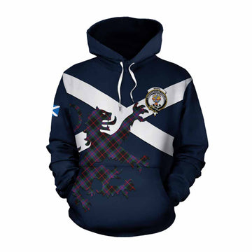 Nairn Tartan Lion Rampant Cotton Hoodie Proudly Display Your Heritage with Alba Gu Brath and Clan Name Pullover Hoodie XS - Tartan Vibes Clothing