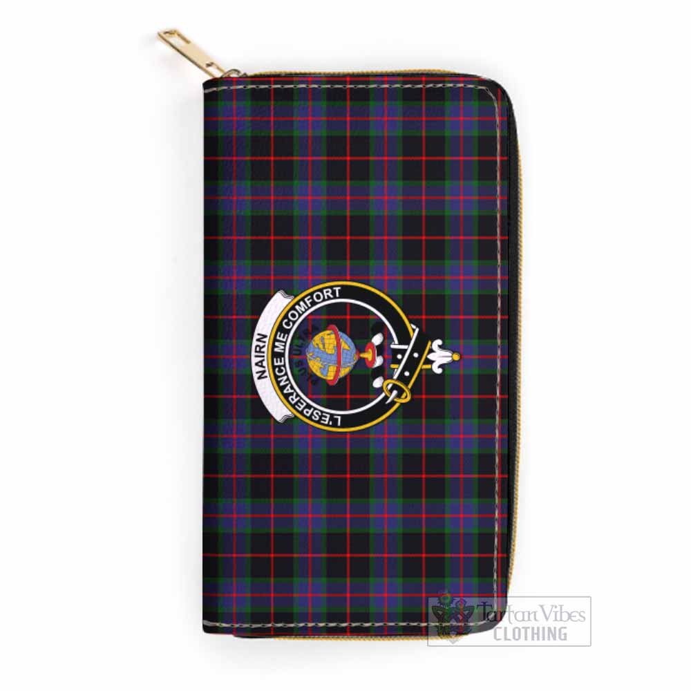 Nairn Tartan Women's Leather Wallet with Family Crest One Size 19.7*10.5*3.5 cm - Tartan Vibes Clothing