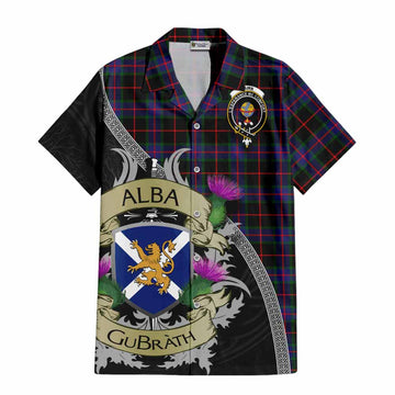 Nairn Tartan Family Crest Hawaiian Shirt Lion Rampant Royal Thistle Shield Celtic Inspired Kid - Tartan Vibes Clothing