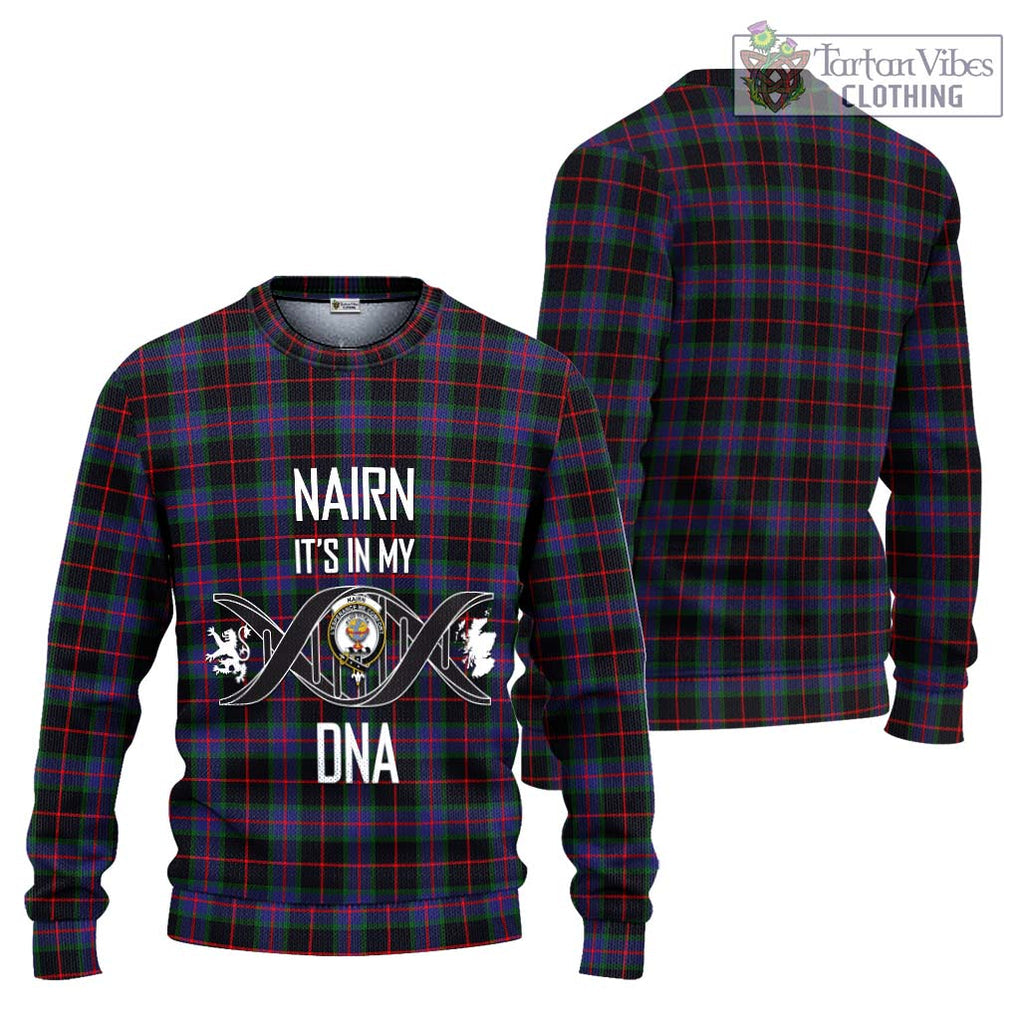 Nairn Tartan Ugly Sweater with Family Crest DNA In Me Style Unisex - Tartan Vibes Clothing