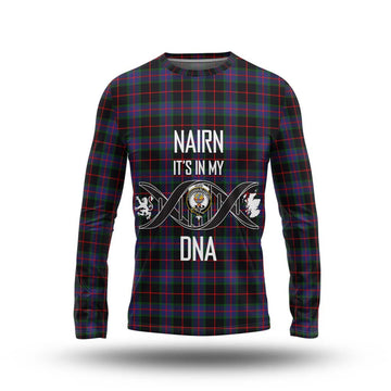 Nairn Tartan Long Sleeve T-Shirt with Family Crest DNA In Me Style Unisex - Tartan Vibes Clothing