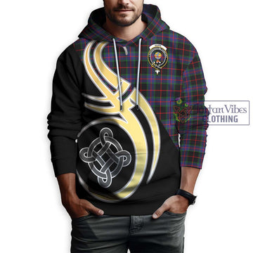 Nairn Tartan Hoodie with Family Crest and Celtic Symbol Style Zip Hoodie - Tartan Vibes Clothing