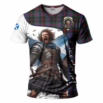 Nairn Crest Tartan T-Shirt Inspired by the Freedom of Scottish Warrior