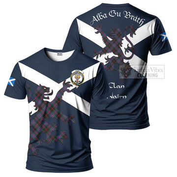 Nairn Tartan Lion Rampant T-Shirt Proudly Display Your Heritage with Alba Gu Brath and Clan Name Kid's Shirt - Tartan Vibes Clothing