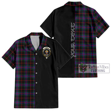 Nairn Tartan Hawaiian Shirt with Family Crest and Half Of Me Style Kid - Tartan Vibes Clothing