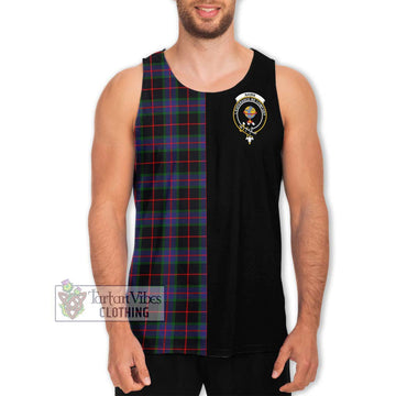 Nairn Tartan Men's Tank Top with Family Crest and Half Of Me Style Men - Tartan Vibes Clothing