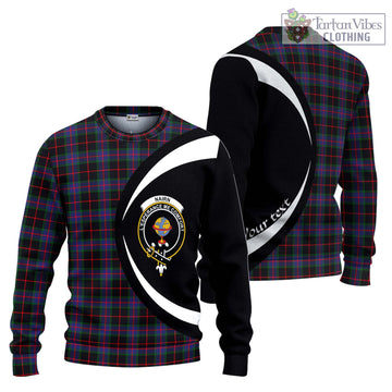 Nairn Tartan Ugly Sweater with Family Crest Circle Style Unisex - Tartan Vibes Clothing