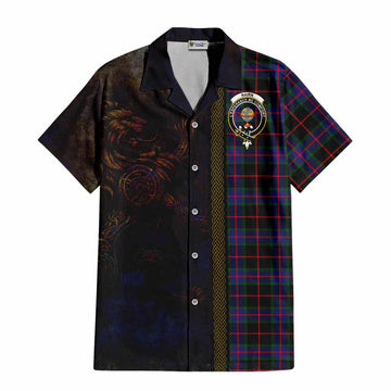 Nairn Tartan Family Crest Hawaiian Shirt Alba Gu Brath Be Brave Lion Ancient Style Kid - Tartan Vibes Clothing