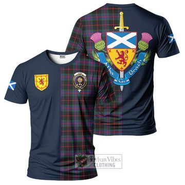 Nairn Tartan T-Shirt Alba with Scottish Lion Royal Arm Half Style Kid's Shirt - Tartan Vibes Clothing