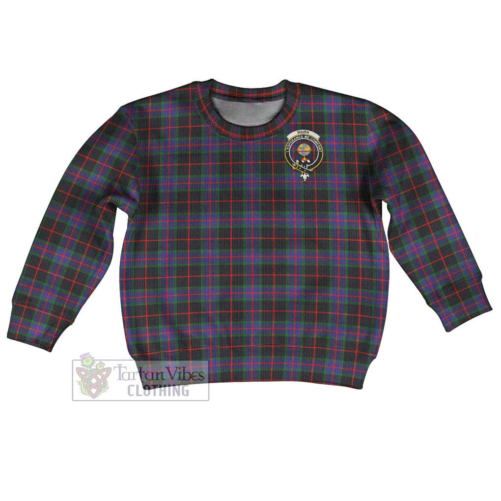 Nairn Tartan Kid Ugly Sweater with Family Crest Kid - Tartan Vibes Clothing