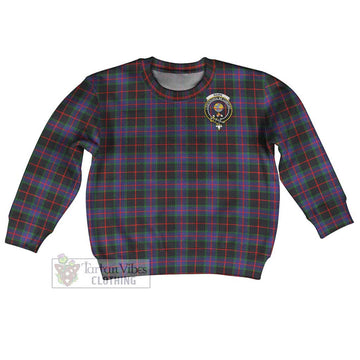 Nairn Tartan Kid Ugly Sweater with Family Crest Kid - Tartan Vibes Clothing