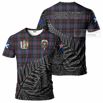 Nairn Crest Tartan T-Shirt with New Zealand Silver Fern Half Style Kid's Shirt - Tartan Vibes Clothing