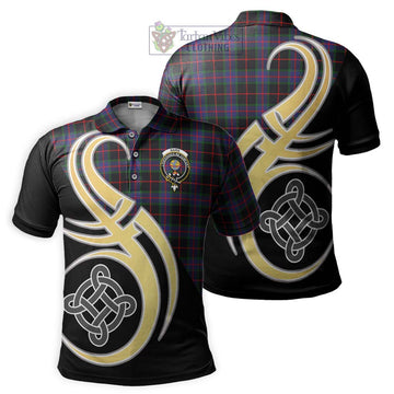 Nairn Tartan Polo Shirt with Family Crest and Celtic Symbol Style Kid - Tartan Vibes Clothing