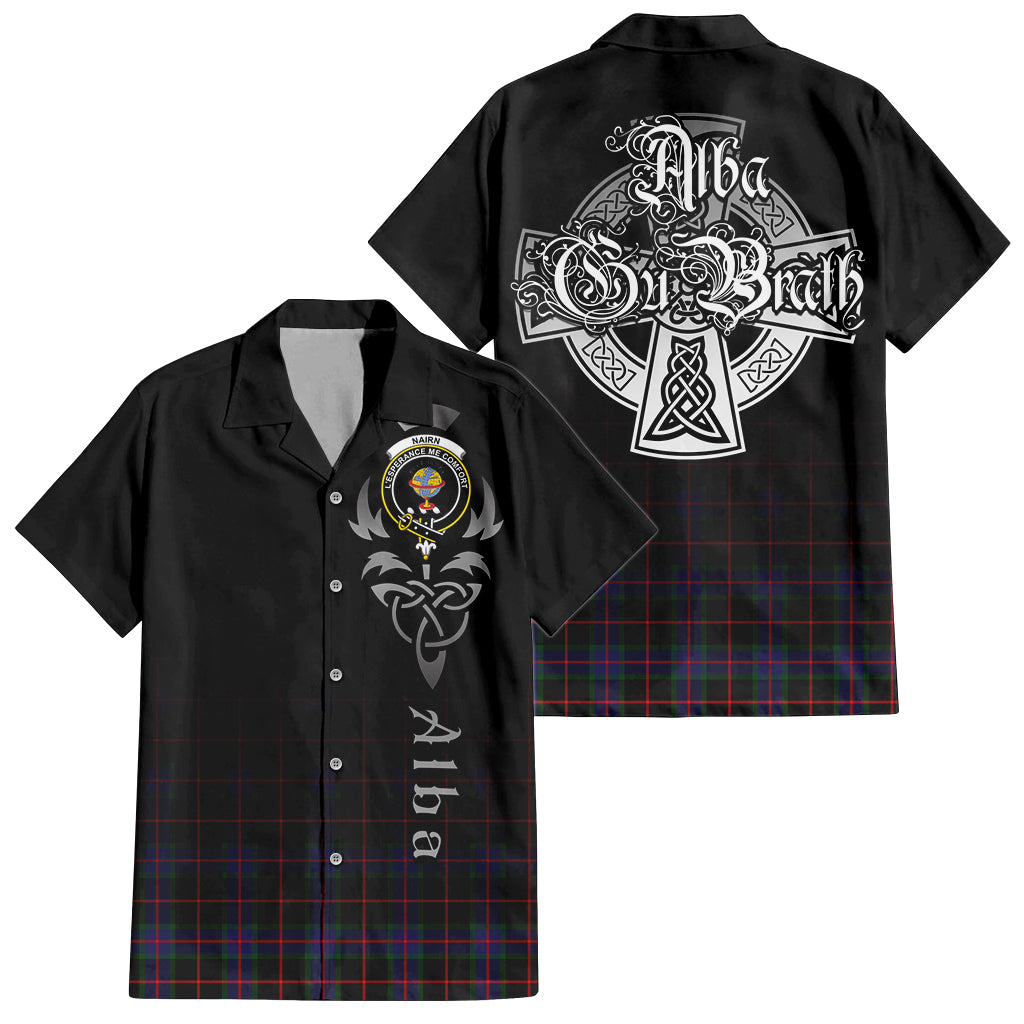 Nairn Tartan Hawaiian Shirt Shirt Featuring Alba Gu Brath Family Crest Celtic Inspired Kid - Tartan Vibes Clothing