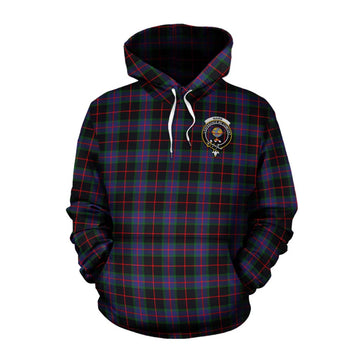 Nairn Tartan Cotton Hoodie with Family Crest Celtic Skull Style Pullover Hoodie XS - Tartan Vibes Clothing
