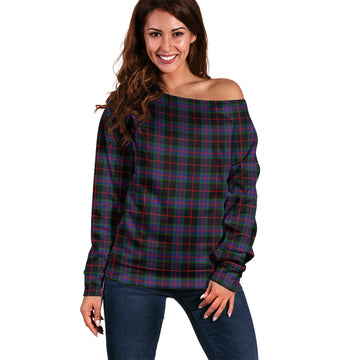 Nairn Tartan Off Shoulder Women Sweater Women - Tartan Vibes Clothing