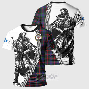 Nairn Tartan Clan Crest T-Shirt with Highlander Warrior Celtic Style Kid's Shirt - Tartan Vibes Clothing
