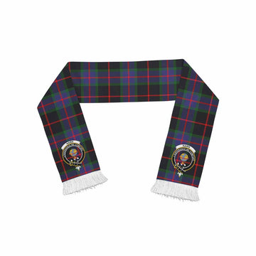 Tartan Vibes Clothing Nairn Tartan Ruffneck Scarf with Family Crest