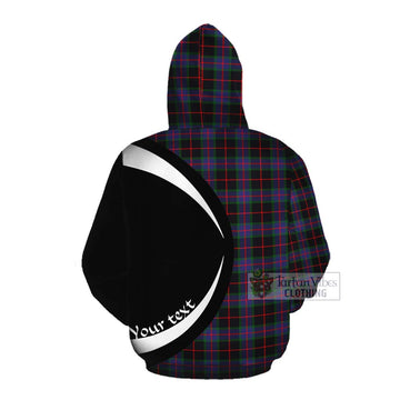 Nairn Tartan Cotton Hoodie with Family Crest Circle Style Pullover Hoodie - Tartan Vibes Clothing