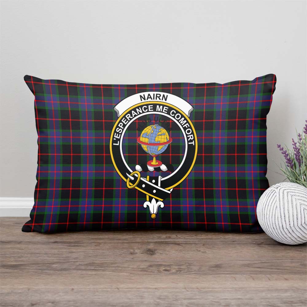 Nairn Tartan Pillow Cover with Family Crest - Tartan Vibes Clothing