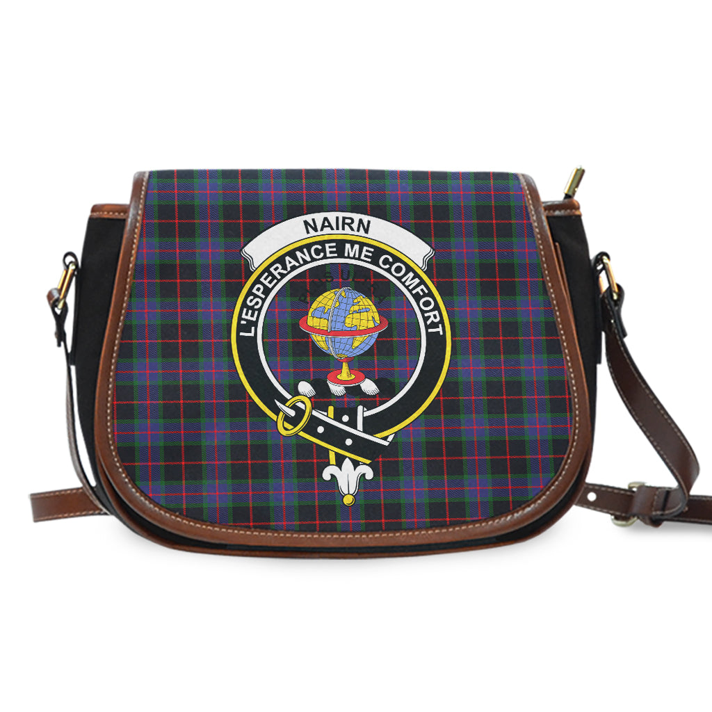 Nairn Tartan Saddle Bag with Family Crest - Tartan Vibes Clothing
