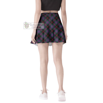 Nairn Tartan Women's Plated Mini Skirt Cross Style - Tartan Vibes Clothing
