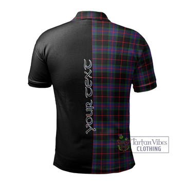 Nairn Tartan Polo Shirt with Family Crest and Half Of Me Style - Tartan Vibes Clothing