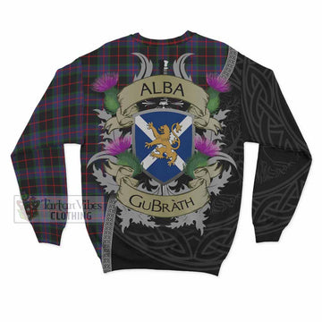 Nairn Tartan Family Crest Sweatshirt Lion Rampant Royal Thistle Shield Celtic Inspired - Tartan Vibes Clothing