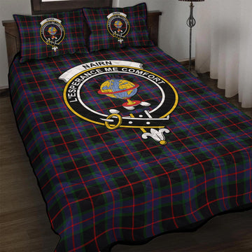 Nairn Tartan Quilt Bed Set with Family Crest - Tartan Vibes Clothing