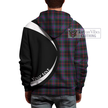 Nairn Tartan Hoodie with Family Crest Circle Style - Tartan Vibes Clothing