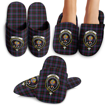 Nairn Tartan Home Slippers with Family Crest - Tartan Vibes Clothing