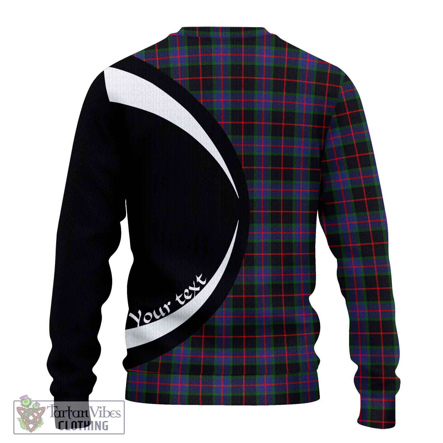Nairn Tartan Ugly Sweater with Family Crest Circle Style - Tartan Vibes Clothing