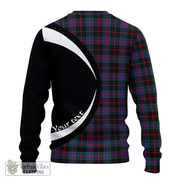 Nairn Tartan Ugly Sweater with Family Crest Circle Style - Tartan Vibes Clothing
