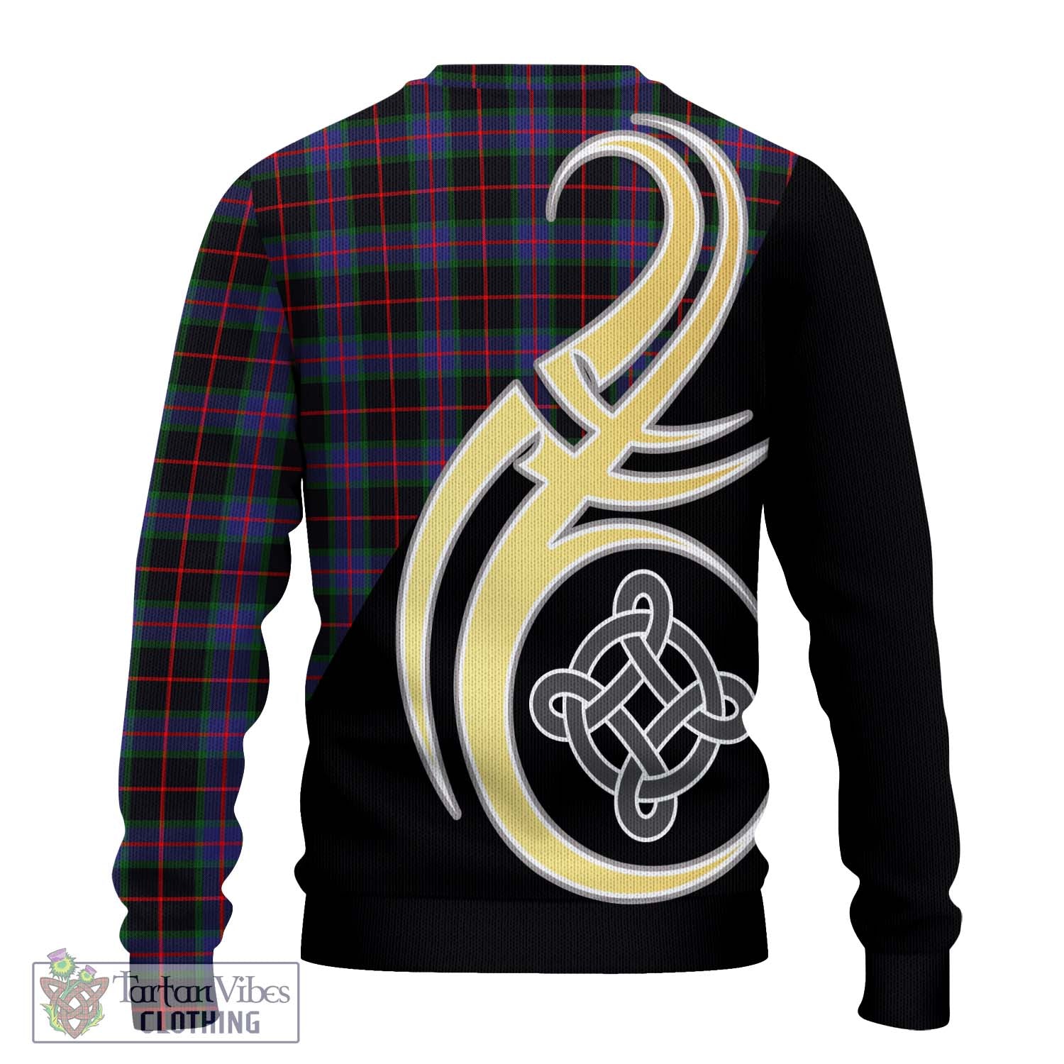 Nairn Tartan Ugly Sweater with Family Crest and Celtic Symbol Style - Tartan Vibes Clothing