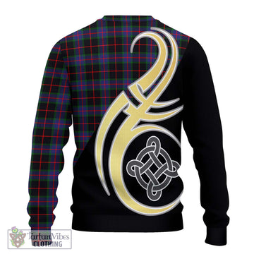 Nairn Tartan Ugly Sweater with Family Crest and Celtic Symbol Style - Tartan Vibes Clothing