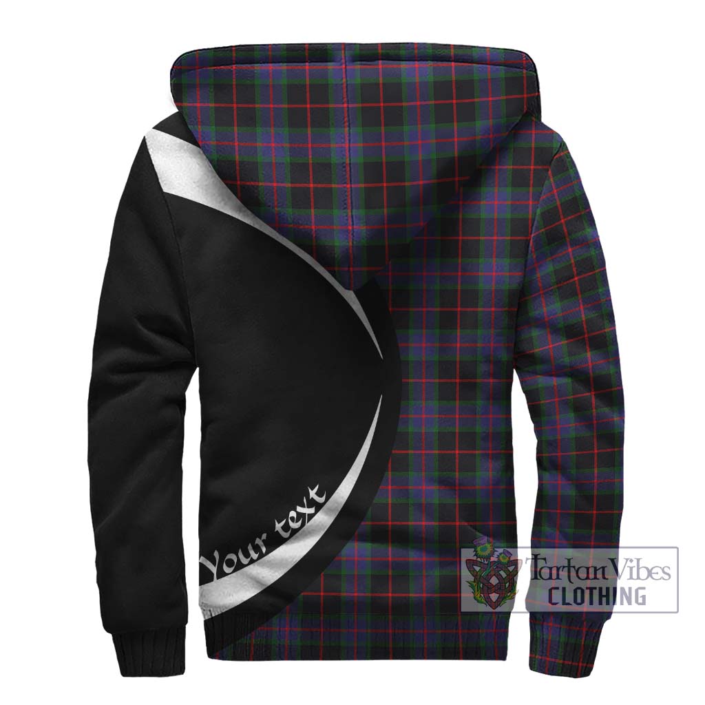 Nairn Tartan Sherpa Hoodie with Family Crest Circle Style - Tartan Vibes Clothing
