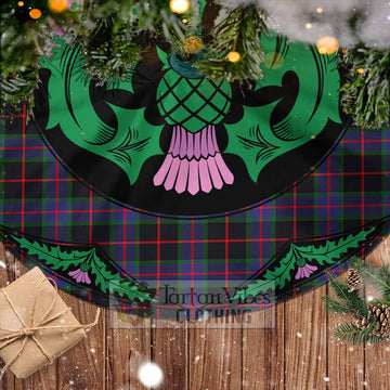 Nairn Tartan Christmas Tree Skirt Scottish Thistle Style - Tartan Vibes Clothing