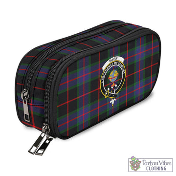 Nairn Tartan Pen and Pencil Case with Family Crest - Tartan Vibes Clothing