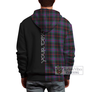 Nairn Tartan Hoodie with Family Crest and Half Of Me Style - Tartan Vibes Clothing